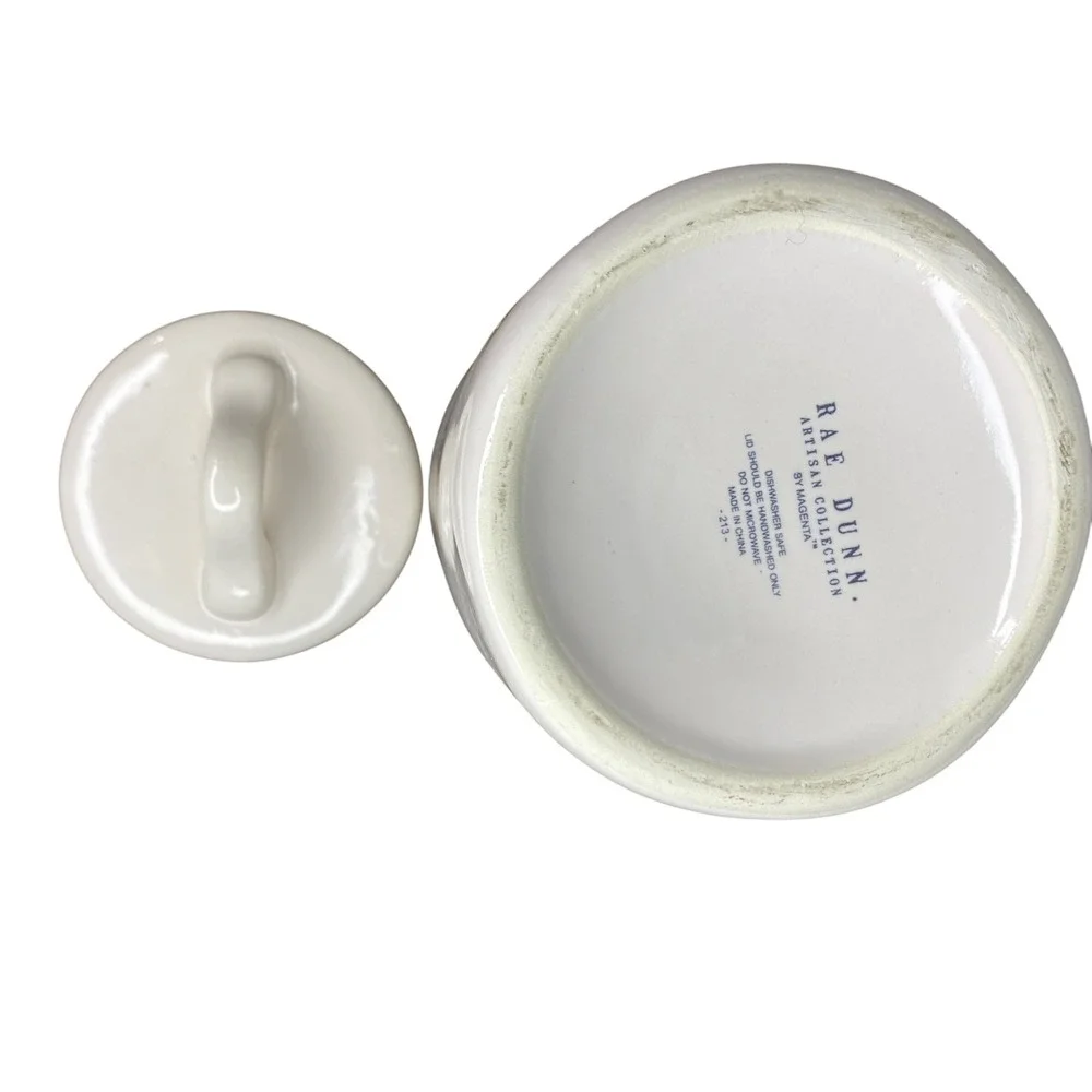 Rae Dunn‎ Candy Hearts Ceramic Jar with Lid Valentine's Day Kitchen Decor